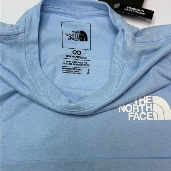 The North Face Men's Light Blue Short Sleeve Tee - Picture 4 of 4